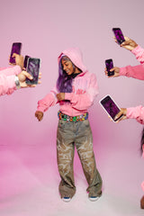 Sosa Brand ‘Twisted Aura’ Zip-Up Oversized Hoodie