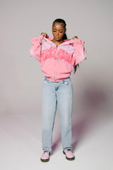 Sosa Brand ‘Twisted Aura’ Zip-Up Oversized Hoodie