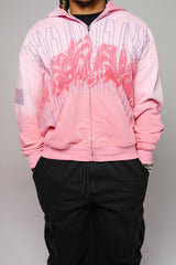 Sosa Brand ‘Twisted Aura’ Zip-Up Oversized Hoodie