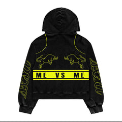 ‘Me Vs Me’ Zip-Up Hoodie (Mirror Match)