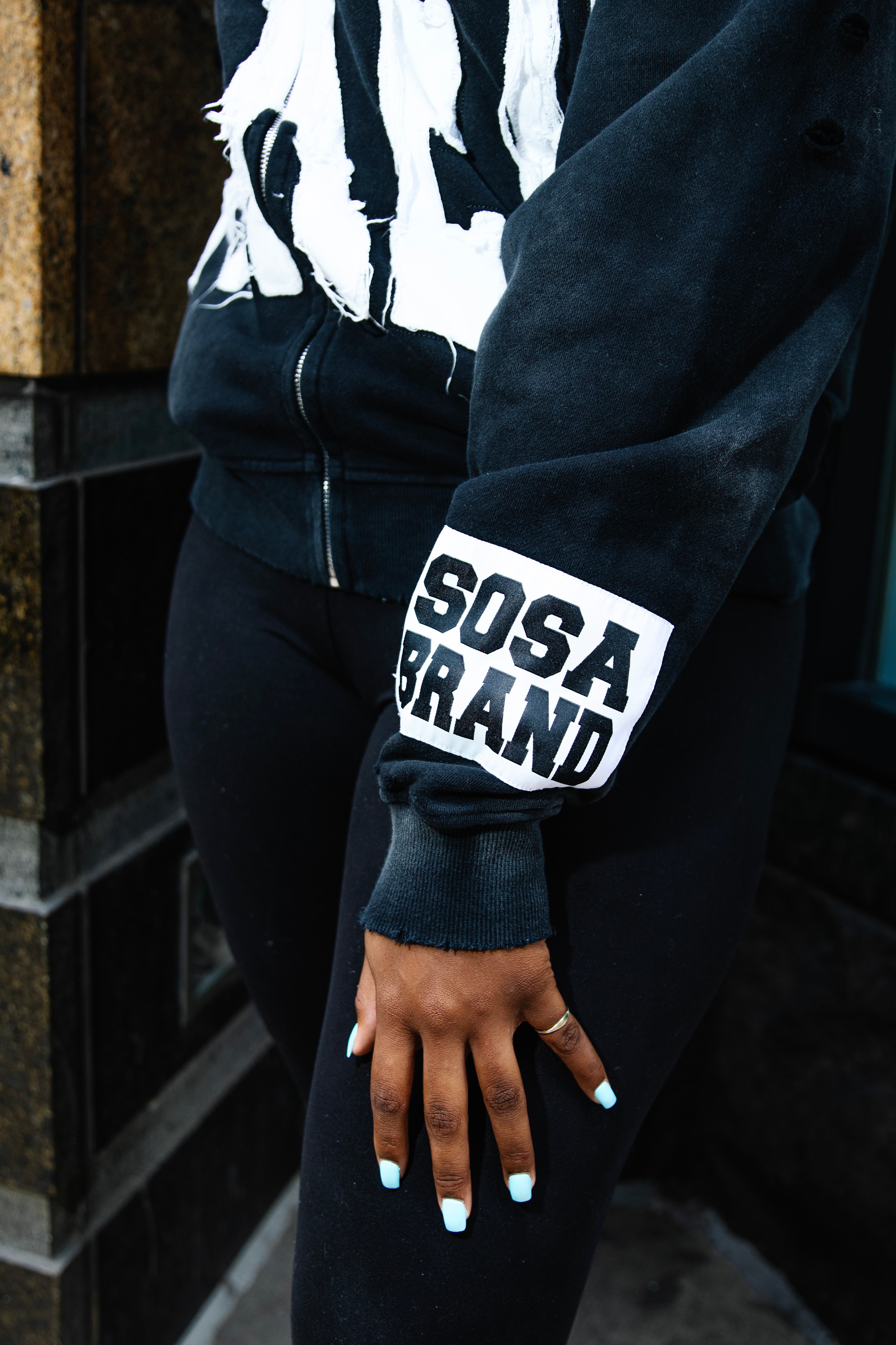 SOSA BRAND 'FRIED' ZIP-UP HOODIE