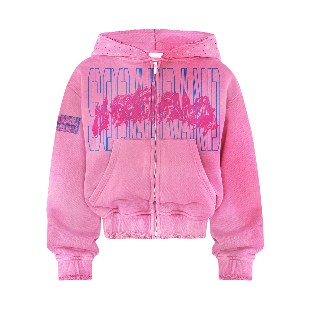 Sosa Brand 'Twisted Aura' Zip-Up Hoodie